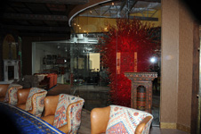 large red chandelier